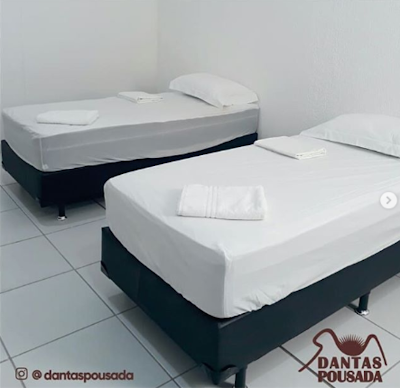 Ambiente interno de hospedagem da Dantas Pousada